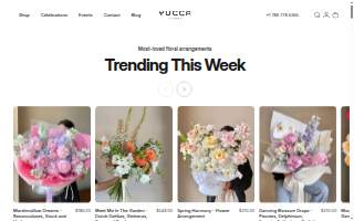 Yucca Flowers Shop website