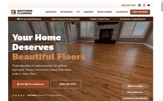 Brothers Flooring & Kitchen website