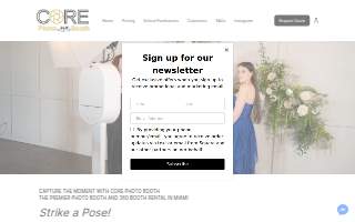 Core Photo Booth website