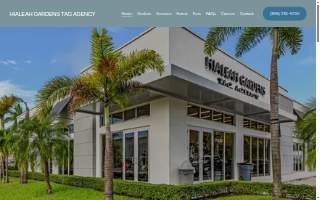 Hialeah Gardens Auto Tag Agency website