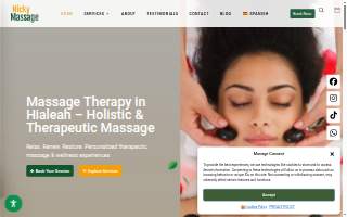 Nicky Massage Therapy website