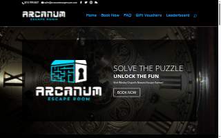 Arcanum Escape Room website
