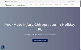 Shontz Chiropractic website