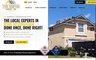 The Roofing Company website