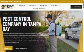Trophy Pest Contol website