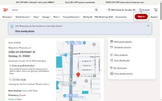 Walgreens Pharmacy website