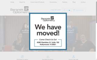 Beranek Optometry website