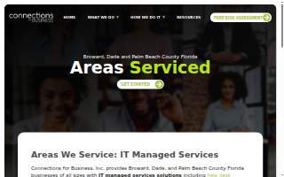 Connections for Business: Managed IT Services in South Florida website