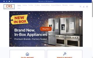 CRS Appliance website
