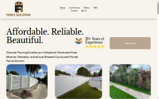 Florida Fence Solution website