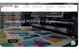 Full Print USA website
