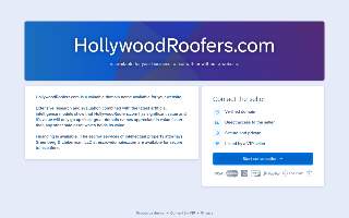 Hollywood Roofers website
