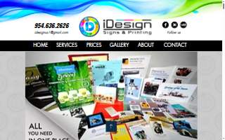 idesign signs & printing website