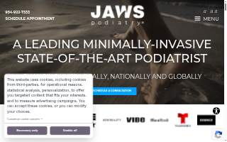 Jaws Podiatry website