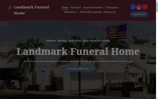 Landmark Funeral Home website