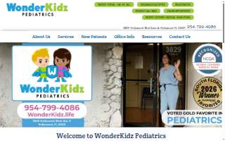 WonderKidz Pediatrics website