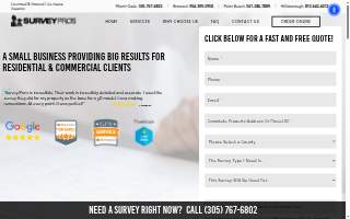 Survey Pros, Inc. of Coral Terrace website