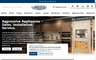 Aggressive Appliances of Horizon West website