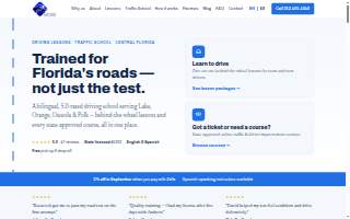 Clermont Driving School website