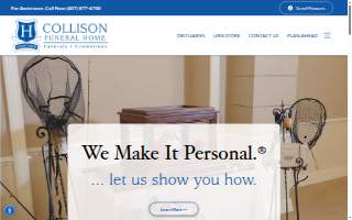 Collison Carey Hand Funeral Home website