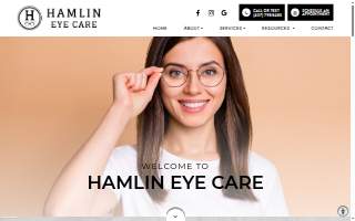 Hamlin Eye Care website