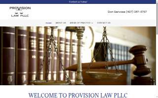 Provision Law PLLC website