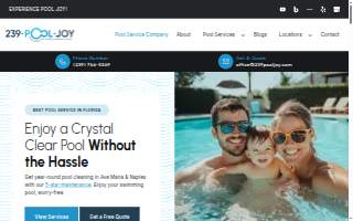 Pool-Joy website