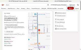 Walgreens Pharmacy website