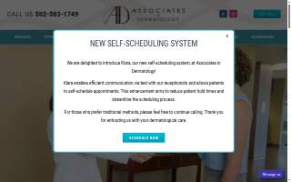 Associates In Dermatology website