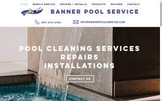 Banner Pool Service website