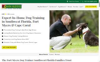 Bark Busters Home Dog Training Fort Myers of Iona website