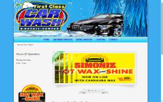 First Class Car Wash website