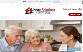 Home Solutions Healthcare LLC website