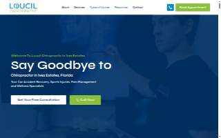 Loucil Chiropractic website