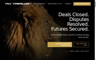 Polo Pimentel Law, P.A. website