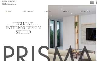 Prisma Interiors website