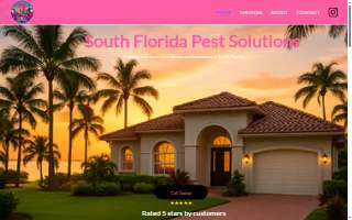 South Florida Pest Solutions of Miami Gardens website