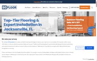 50Floor: Jacksonville Carpet, Wood, and Flooring Installation website