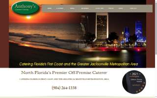 Anthony's Gourmet Catering website