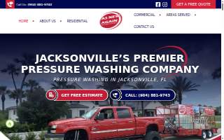 As New Again Pressure Washing website