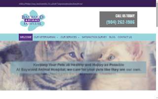 Baywood Animal Hospital website