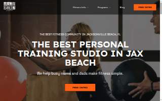 Burn District Fitness website