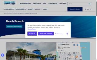 Community First Credit Union of Jacksonville Beach website