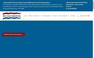 First Coast Movers website
