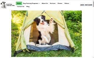 Good Dogs Training Camp website