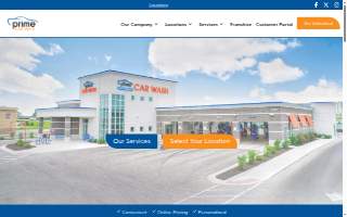 Prime Car Wash website
