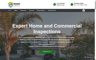 Rains Property Inspections of Jacksonville Beach website
