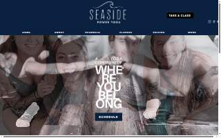 Seaside Power Yoga website