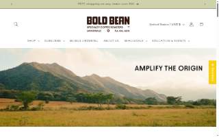 Bold Bean Coffee Roasters - Riverside website