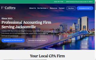 Calibra CPA Tax & Accounting, PA website